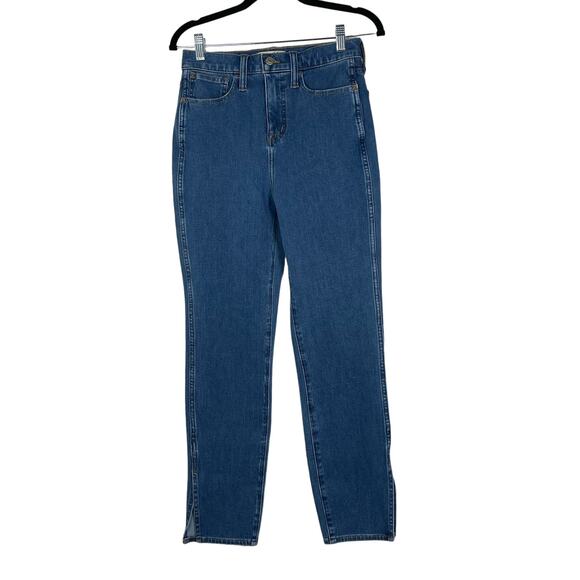 Madewell Jeans Women's Size 26 11" Roadtripper Split Hem Medium Wash - Picture 1 of 7